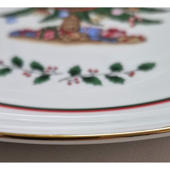 Christmas Tree Ceramic Cake Plate & Server Set - Picture 12 of 14
